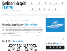 Tablet Screenshot of berliner-hoerspielfestival.de